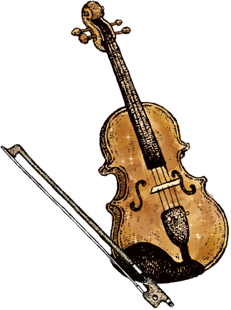 Illustration of violin